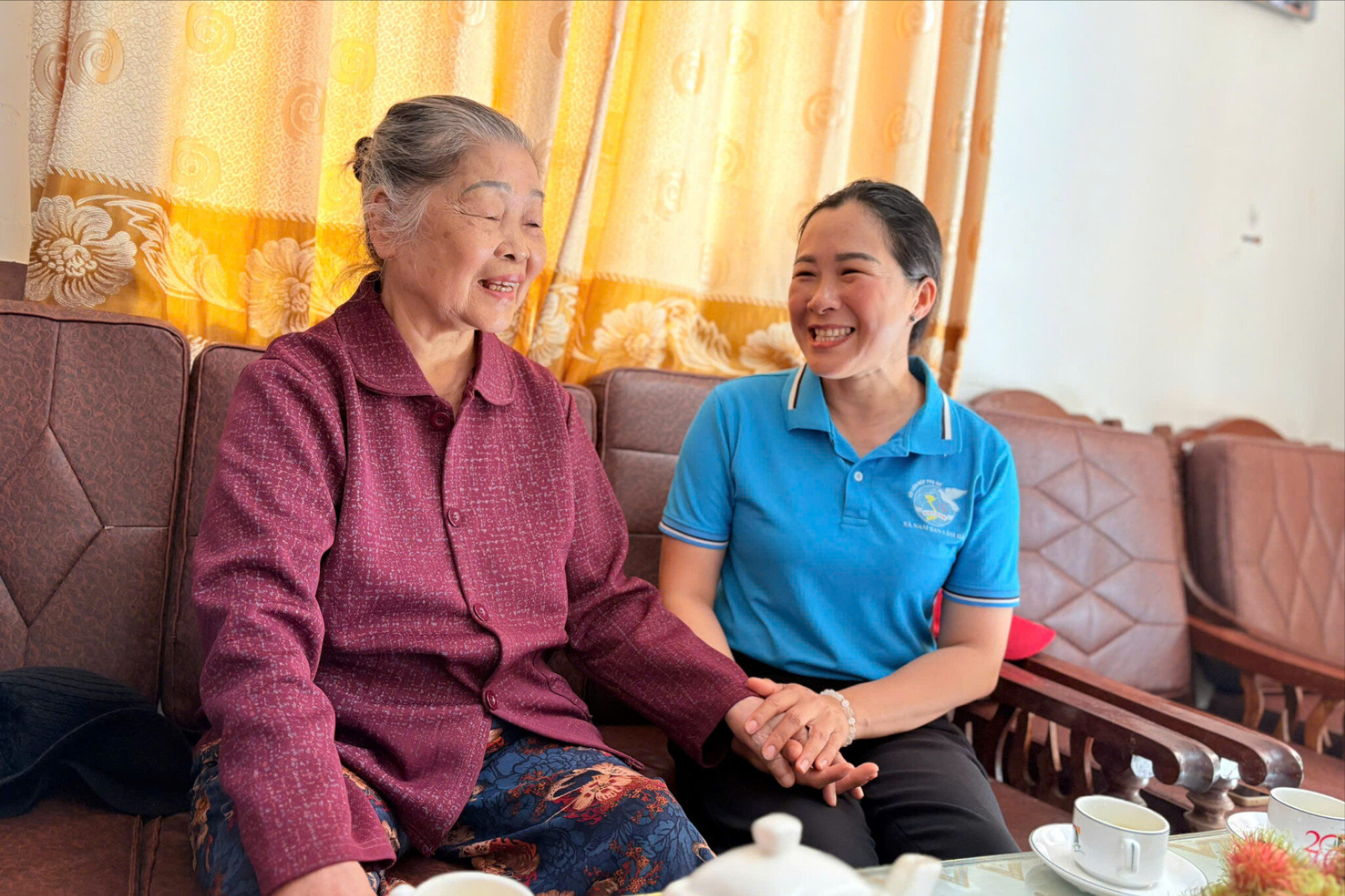 Bà Hoàng Thị Khương chia sẻ câu chuyện về hành trình xây dựng cuộc sống trên vùng kinh tế mới Hà nội tại Lâm Đồng