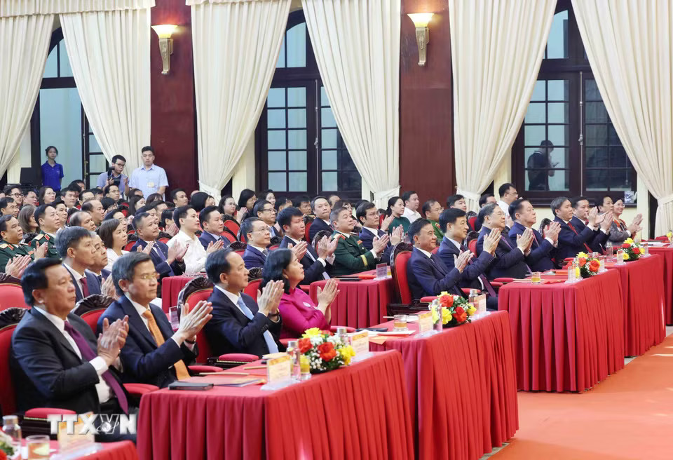 Đại biểu tham dự lễ trao giải. (Ảnh: Phương Hoa/TTXVN)