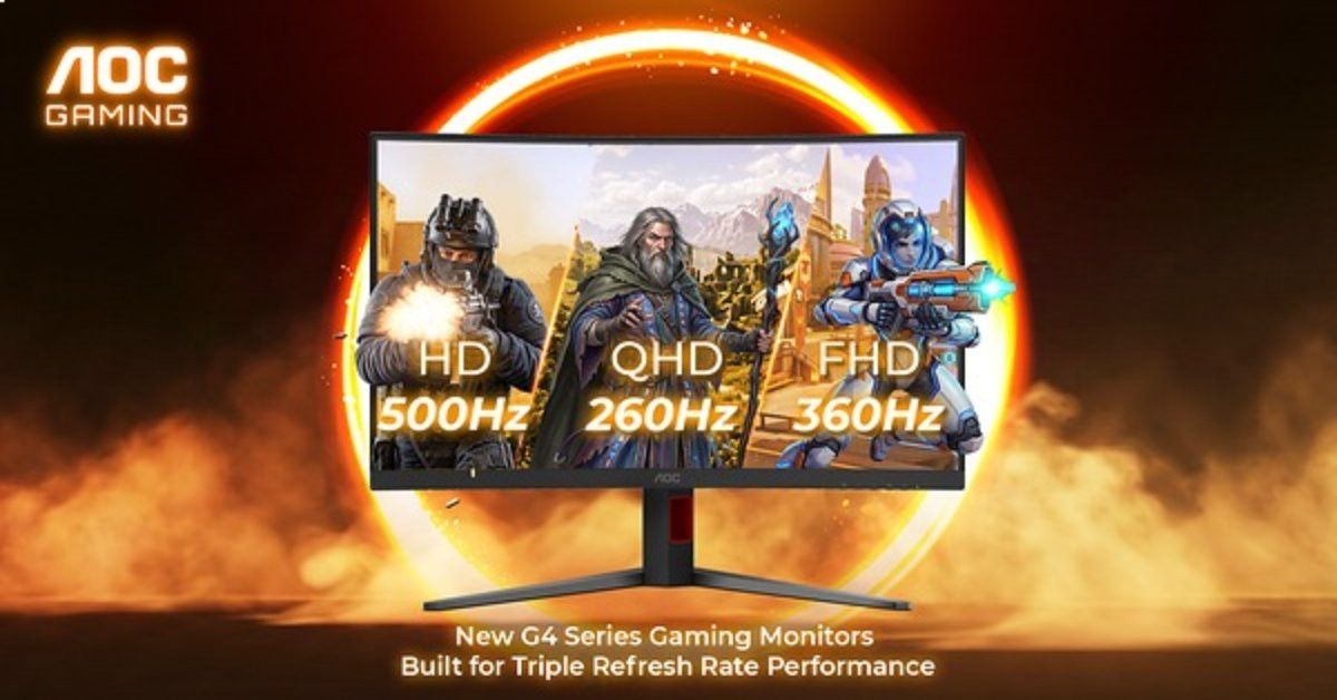 Dải sản phẩm màn hình gaming AOC thế hệ mới