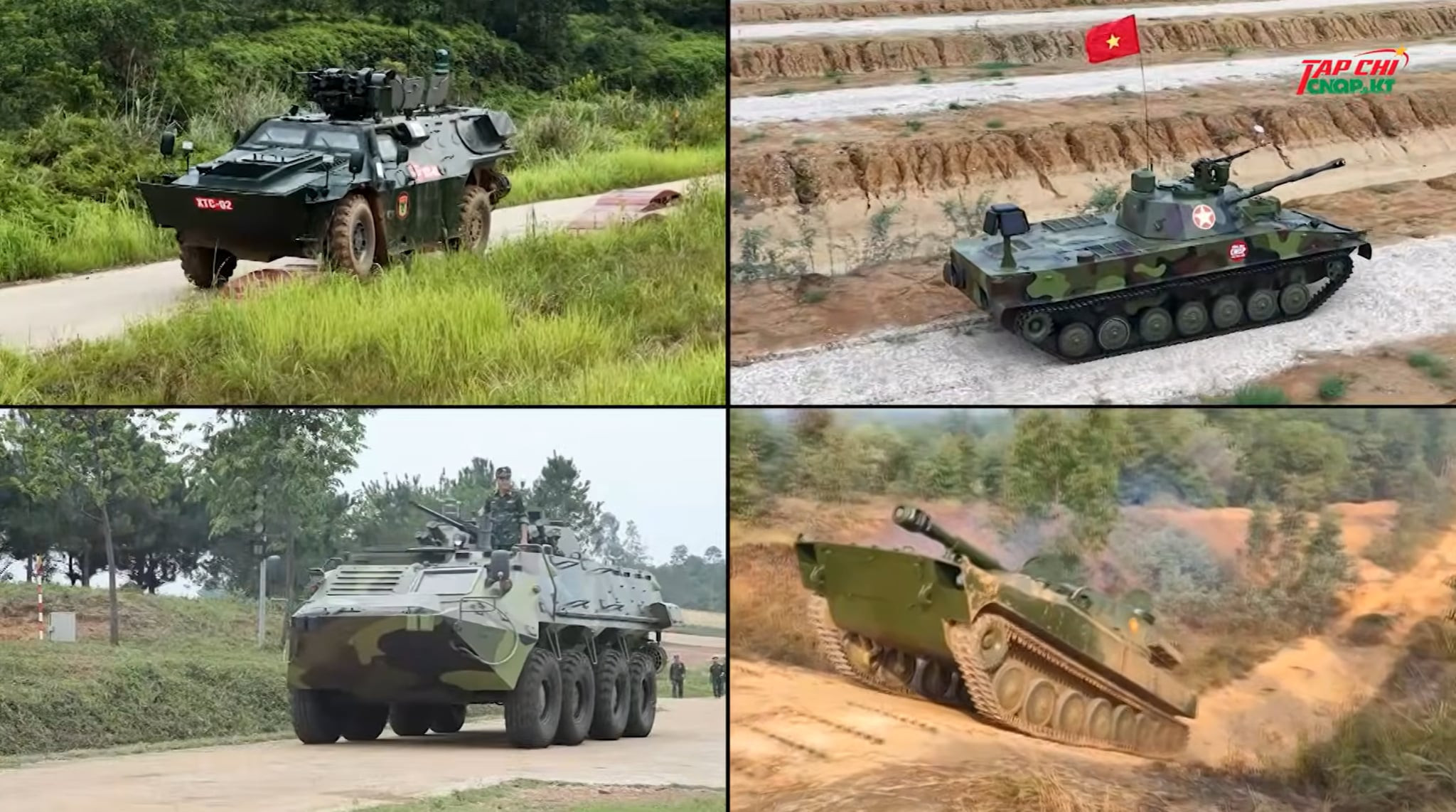 Xe tăng lội nước T-1 và thiết giáp chở quân XTC-03 do Việt Nam chế tạo