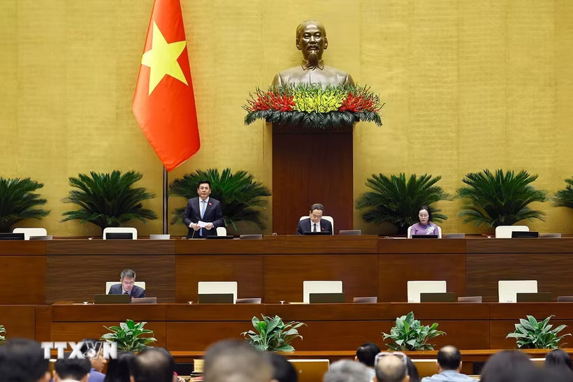 Phó Chủ tịch Quốc hội Nguyễn Hồng Diên phát biểu. (Ảnh: Doãn Tấn/TTXVN)