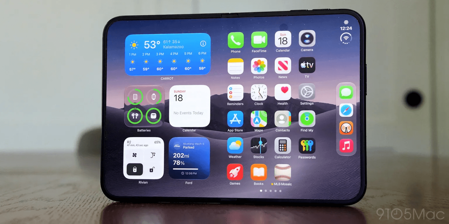 Màn hình gập kích thước lớn mang lại trải nghiệm thị giác ấn tượng trên iPhone Duo