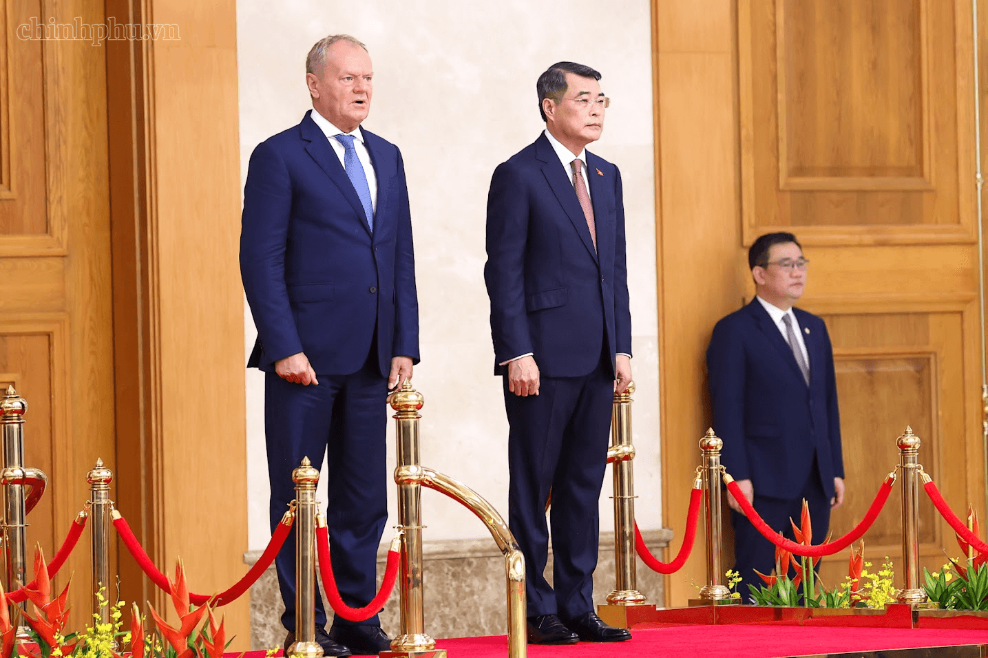 Thủ tướng Lê Minh Hưng chủ trì lễ đón chính thức Thủ tướng Ba Lan- Ảnh 2.