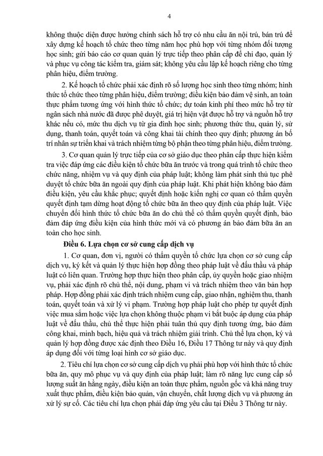 Chuẩn hóa quy trình tổ chức, bảo đảm an toàn và chất lượng bữa ăn nội trú, bán trú - Ảnh 4.