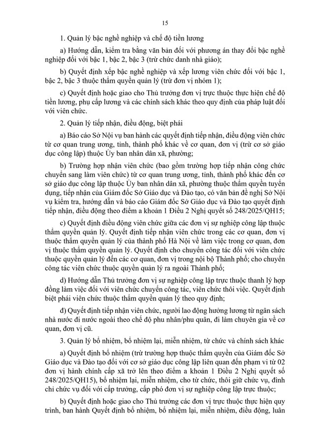 Hà Nội ban hành quy định quản lý tổ chức bộ máy, vị trí việc làm,... trong đơn vị sự nghiệp công lập - Ảnh 18.