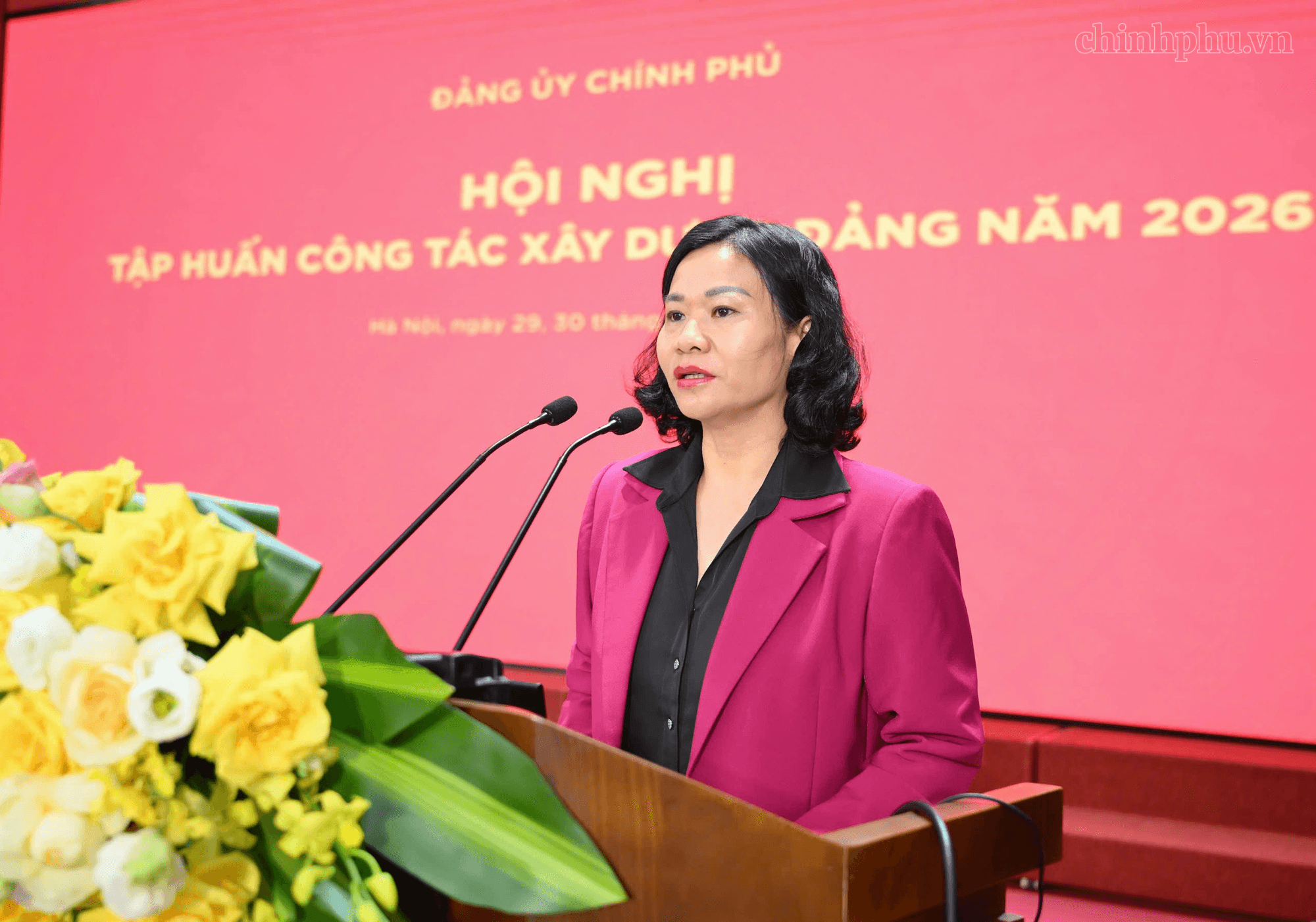 Đảng ủy Chính phủ tập huấn nghiệp vụ công tác xây dựng Đảng năm 2026 - Ảnh 1.