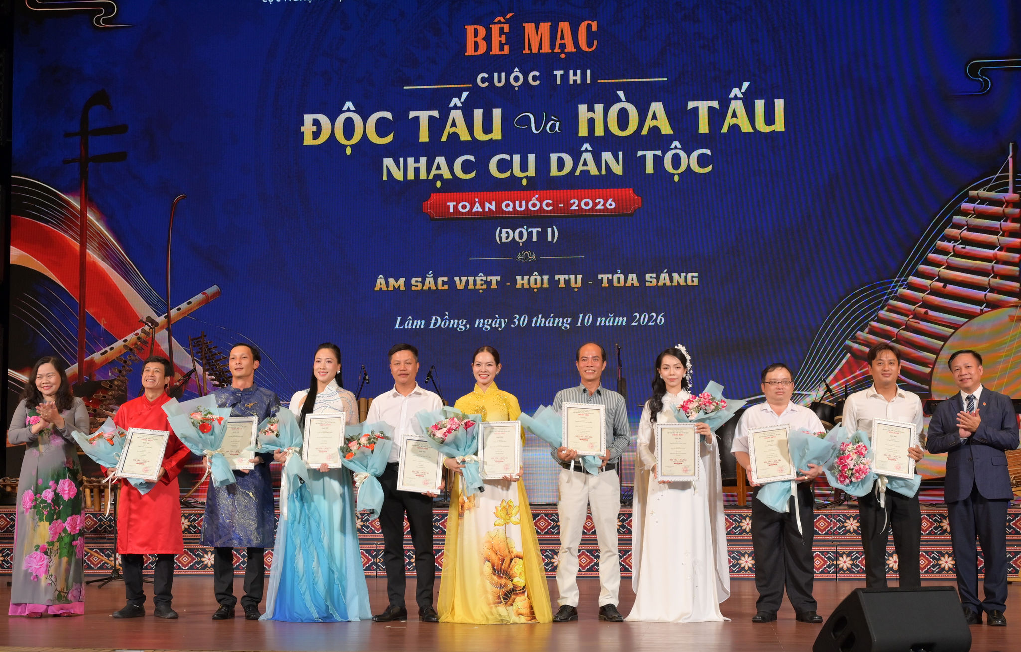 Các cá nhân xuất sắc đoạt Giải nhì phần thi Độc tấu