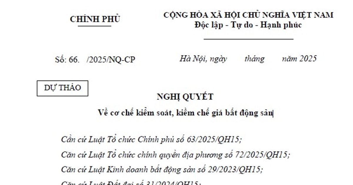 Đã có Dự thảo Nghị quyết về cơ chế kiểm soát giá bất...