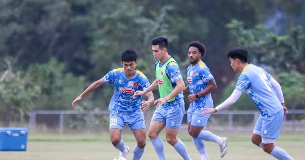 베트남 대표팀 훈련 장면