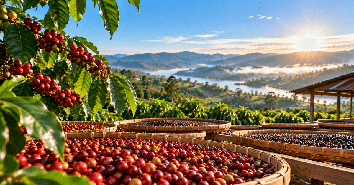Giá cà phê hôm nay 22/10/2026: Tây Nguyên tiếp tục giảm, Robusta lao dốc,...