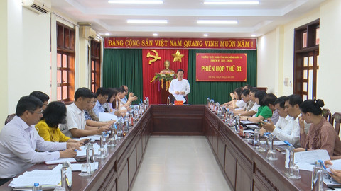 Thường trực HĐND tỉnh Đắk Nông họp phiên thứ 31