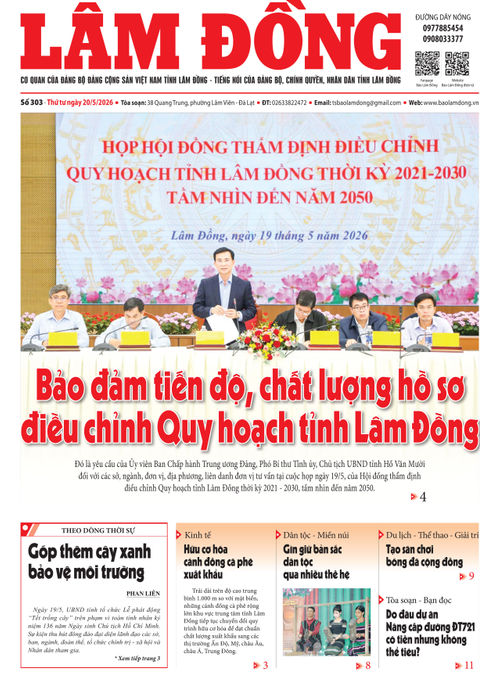 Báo Lâm Đồng (mới) số 303