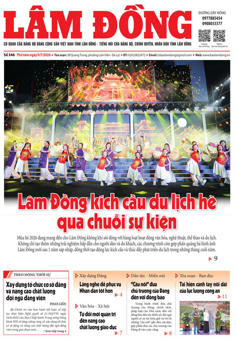 Báo Lâm Đồng (mới) số 346