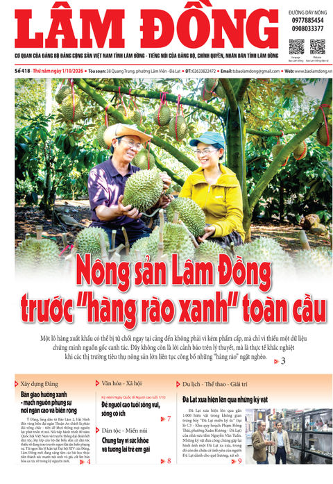Báo Lâm Đồng (mới) số 418