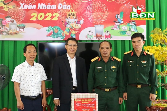 Trưởng Ban Tuyên giáo Tỉnh ủy Bùi Huy Thành thăm, chúc Tết tại huyện Tuy Đức