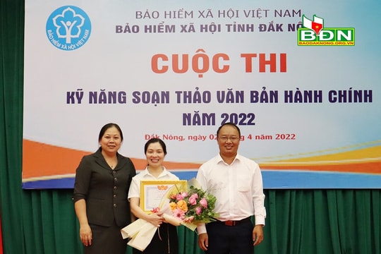 Cuộc thi kỹ năng soạn thảo văn bản hành chính bảo hiểm xã hội
