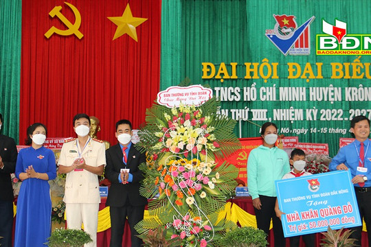 Đại hội đại biểu Đoàn TNCS Hồ Chí Minh huyện Krông Nô lần thứ VIII, nhiệm kỳ 2022-2027