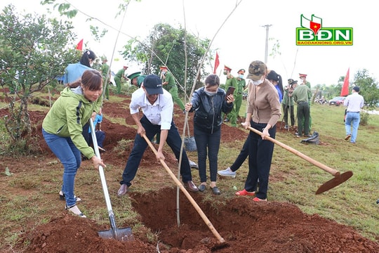Hưởng ứng "Tết trồng cây đời đời nhớ ơn Bác Hồ", Tuy Đức trồng hơn 10.000 cây xanh