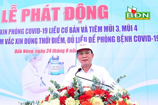 Đắk Nông tổ chức Lễ phát động tiêm chủng vắc xin phòng Covid-19
