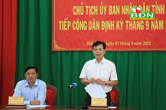 Chủ tịch UBND tỉnh Đắk Nông tiếp công dân định kỳ tháng 9