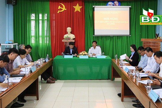 Lấy ý kiến góp ý Luật Đất đai (sửa đổi)
