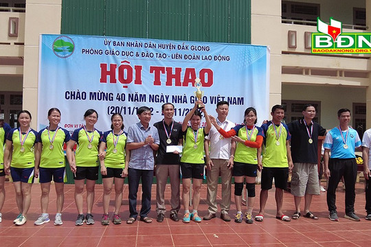 400 vận động viên tham gia hội thao ngành Giáo dục huyện Ðắk Glong