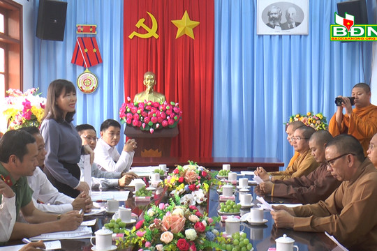 Gặp mặt đại biểu Ban trị sự Giáo hội Phật giáo tỉnh Đắk Nông