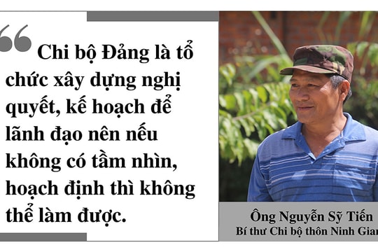 Bí thư Chi bộ thôn Ninh Giang tâm huyết với công việc