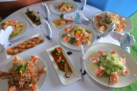 Xác lập kỷ lục Việt Nam về 122 món ăn được chế biến từ tôm và muối Bạc Liêu