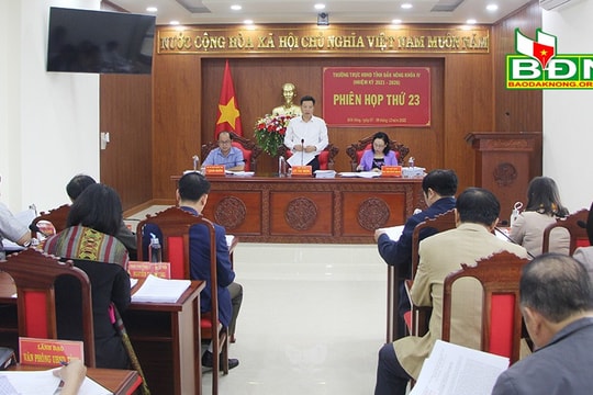 Phiên họp thứ 23, Thường trực HĐND tỉnh khóa IV