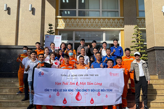 PC Đắk Nông hiến 9.100 đơn vị máu