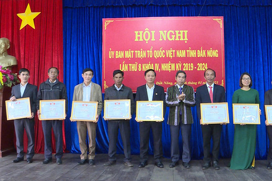Hội nghị lần thứ 8, Ủy ban MTTQ Việt Nam tỉnh Đắk Nông khóa IV