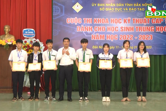 141 dự án tham gia cuộc thi khoa học kỹ thuật tỉnh Đắk Nông
