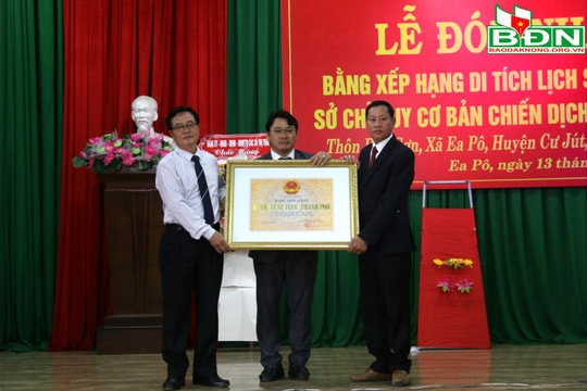 Xây dựng Sở Chỉ huy cơ bản Chiến dịch Tây Nguyên là địa chỉ đỏ