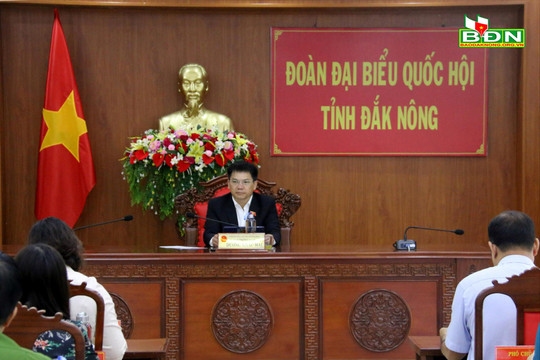Đoàn ĐBQH Đắk Nông chất vấn tại Phiên họp thứ 21 của Ủy ban Thường vụ Quốc hội
