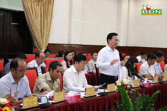 Đoàn giám sát Ủy ban Thường vụ Quốc hội làm việc với UBND tỉnh Đắk Nông
