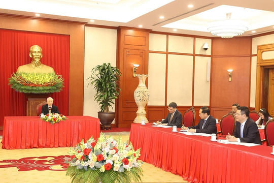 Tổng Bí thư Nguyễn Phú Trọng điện đàm với Tổng thống Hoa Kỳ Joe Biden