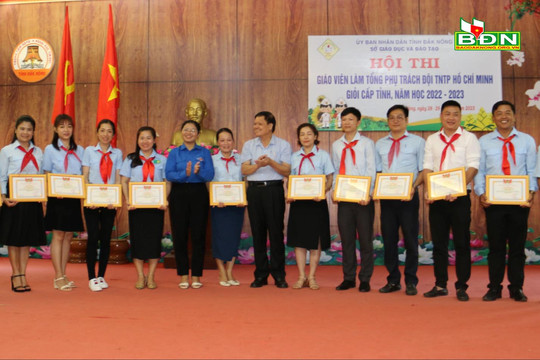 15 giáo viên đạt thành tích xuất sắc tại Hội thi Tổng phụ trách Đội giỏi Đắk Nông