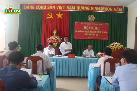 Hội Nông dân tỉnh Đắk Nông chuẩn bị đại hội nhiệm kỳ mới