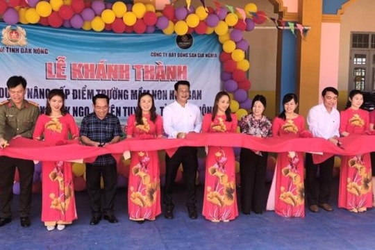 Công an Đắk Nông hỗ trợ, nâng cấp điểm trường Mầm non ở địa bàn vùng sâu, vùng xa