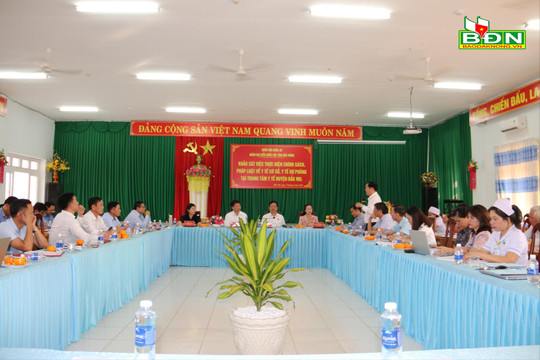 Đoàn ĐBQH tỉnh Đắk Nông khảo sát thực hiện chính sách, pháp luật về y tế tại Đắk Mil