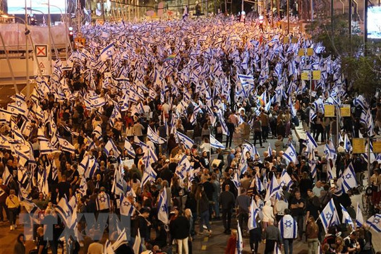 Israel: Cuộc biểu tình phản đối cải cách tư pháp lại tăng sức nóng