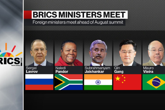Nhóm BRICS họp hội nghị ngoại trưởng lần đầu tiên trong 4 năm