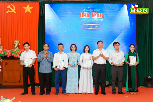 Lễ trao Giải báo chí tỉnh Đắk Nông lần thứ VII, năm 2022