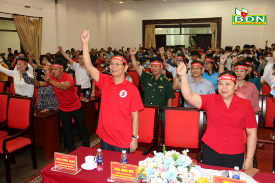 Đồng chí Ngô Thanh Danh dự Lễ phát động Chương trình “Giọt hồng Đắk Nông - Kết nối dòng máu Việt” năm 2023