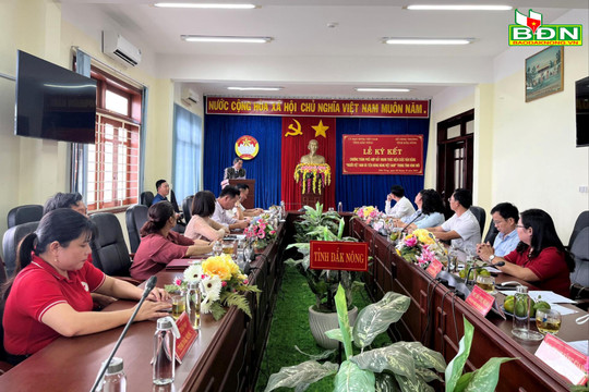 Đắk Nông: Ký kết chương trình cuộc vận động "Người Việt Nam ưu tiên dùng hàng Việt Nam"