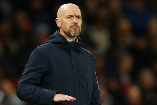 Báo Anh: Man Utd chưa vội sa thải HLV Erik ten Hag