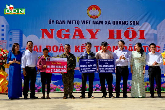 Sắc màu đại đoàn kết các dân tộc ở Quảng Sơn