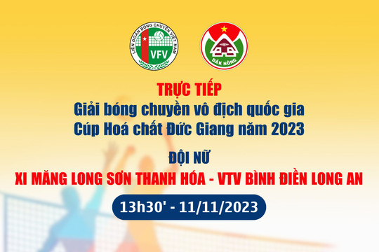  Giải bóng chuyền vô địch quốc gia: Đội nữ VTV Bình Điền Long An thắng nhẹ nhàng Xi măng Long Sơn Thanh Hóa 3-0