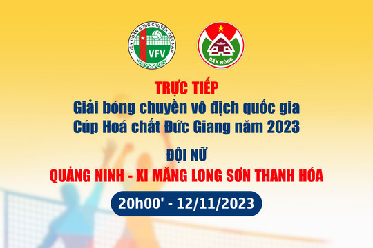  Giải bóng chuyền vô địch quốc gia: Đội nữ Xi măng Long Sơn Thanh Hóa thắng Quảng Ninh 3-0
